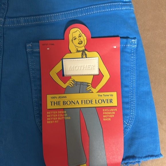 Mother short-Tune Up Bona Fide Frayed Hem Denim Shorts - Picture 14 of 17